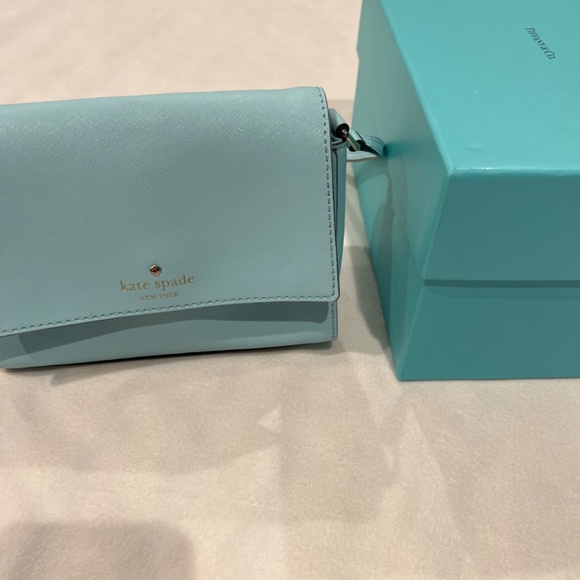 Kate Spade Crossbody or Shoulder Bag in Pale Tiffany Blue - Picture 12 of 13